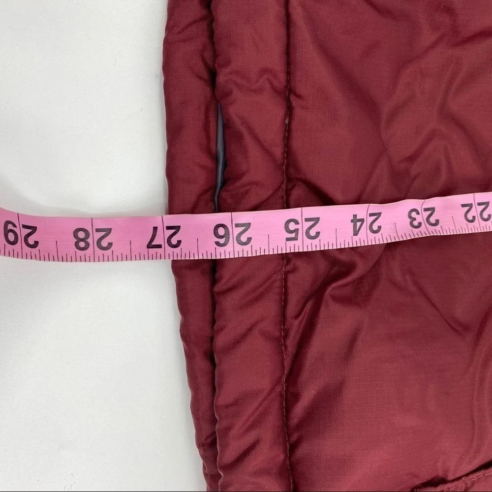 Eddie Bauer goose down hooded puffer jacket L
